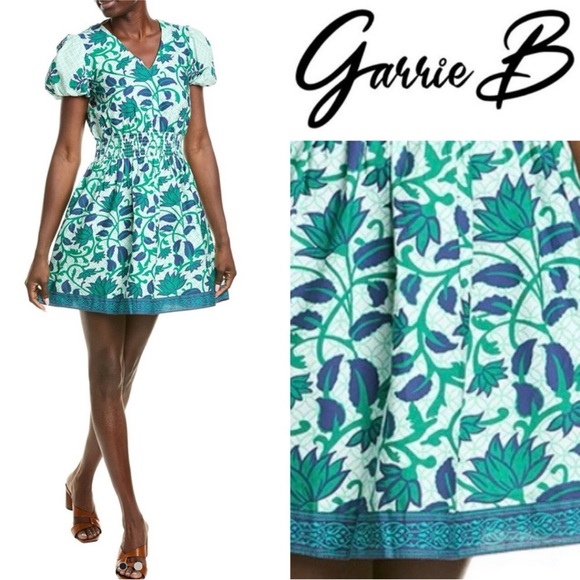 Garrie B Green and Blue Patterned Dress‼️ - Picture 5 of 5